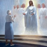Old lady meets Jesus