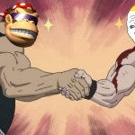 SurlyKong and BritishMormon epic handshake