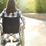 Girl in wheelchair