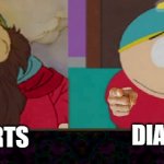 remember, it's the thought that counts | - cha          cha cha! WET FARTS; DIARRHEA | image tagged in cartmans dad and cartman | made w/ Imgflip meme maker