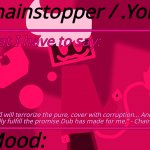 Yoine’s Chainstopper Announcement meme
