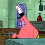 Patrick's gun | 'GUN SHOTS'; PARTICK THAT'S A GUN; YES | image tagged in gifs,fun,guns,spongebob | made w/ Imgflip video-to-gif maker