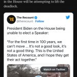 Joe Biden on House Speaker battle