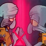 Red mist squidward and red mist squidward template
