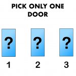 Pick one door gameshow meme