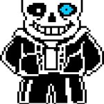 sans with blue eye template