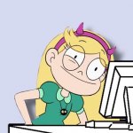 Star Butterfly on Computer