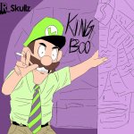 Luigi as Charlie Day