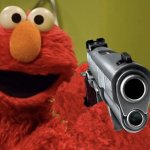 elmo with a gun meme