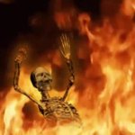Skeleton Burning meme
