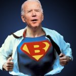 Biden Superman, a President who actually gets things done meme
