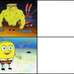 strong spongebob template