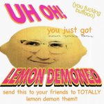 Uh oh! You just got lemon demoned meme