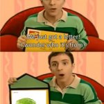 Meme #322 | image tagged in we just got a letter,blues clues,lettuce,upvote begging,memes,letters | made w/ Imgflip meme maker