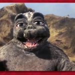 Kamacuras slaps Minilla GIF Template