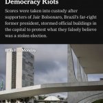 Mass arrests in Brazil of far-right protestors