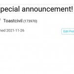 Toastcivil's Special Announcement template