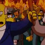 Simpsons Angry Mob template