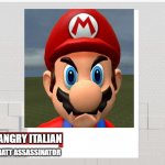 Blank Mario Movie Cast | AN ANGRY ITALIAN; CHRIS PRATT ASSASSINATOR | image tagged in blank mario movie cast | made w/ Imgflip meme maker