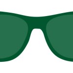 Lentes obscuros verdes