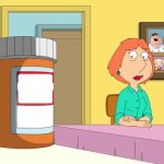 lois looking at pills