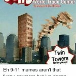 Twin towers jenga meme