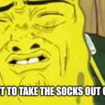Is disgusting | WHEN YOU FORGET TO TAKE THE SOCKS OUT OF YOUR GYM BAG | image tagged in spongebob stink,gym | made w/ Imgflip meme maker