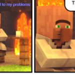 It's hard, but no other choices | Me trying to  get used to my problems | image tagged in this is fine minecraft | made w/ Imgflip meme maker