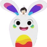 Hanazuki riding on the Rainbow Hemka