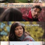 America Chavez and Dr. Strange template