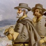 Robert E. Lee Viewing the Fredericksburg Battlefield