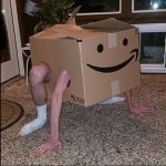 weird box human thing