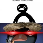 I feel bad for the nice people out there who were named Karen, and now everyone hates on them. | Me: Exists Random Karen: Is that a threat?! | image tagged in telepurte noot noot | made w/ Imgflip meme maker