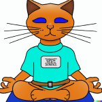 meditation cat