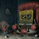 depressed spongebob template