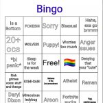 His_prince's bingo template