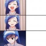 3 Faced Happiness to Despair template