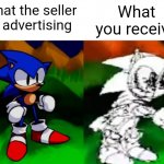 Ebay scams be like: | What the seller is advertising; What you receive | image tagged in dx,ebay,scam,meme | made w/ Imgflip meme maker