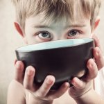 Kid with bowl