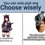 Which would you pick? Comment please. ((MY COMMENTS ARE OFF UGH)) | The ability to kill all gacha kids, furries, and make the front page before ICEU | image tagged in choose wisely | made w/ Imgflip meme maker