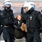 Greta Thunberg Carried off by police