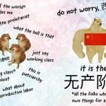 Chinese term for working-class meme