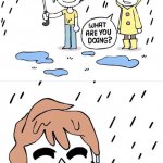 OwlTurd Holding An Umbrella meme