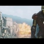 Iron Man explosion GIF Template