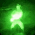 Soldier dancing glowstick meme