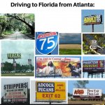 Driving in Florida meme