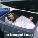 no toques mi basura