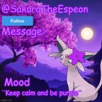SakuraTheEspeon Announcment Template by Unicorn Eevee