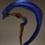 Ballerina in blue