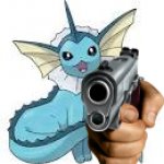 Vaporeon holds you at gunpoint template